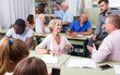 © JackF - Group  different ages discussion during course