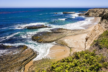 Wall Mural - Beaches and cliffs on the Pacific Coast, Wilder Ranch State Park, Santa Cruz, California