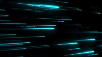 Wall Mural - neon stripes. glitter particles. information flow. digital space. system information. futuristic des