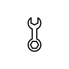 Wall Mural - Wrench icon vector. Wrench vector design. sign design. flat style. Vector EPS 10