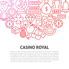 Canvas Print - Casino Royal Line Concept