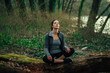 © GAGO IMAGES - Young beautiful woman exercise in the forest