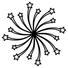 Sticker - star burst circular icon