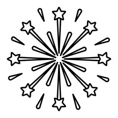 Sticker - star burst circular icon