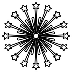 Sticker - star burst circular icon