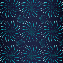 Sticker - set sunburst pattern background