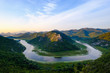 © Westend61 - Montenegro, loop of river Crnojevic at sunrise seen from Pavlova Strana lookout