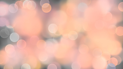 Wall Mural - Abstract soft orange bokeh blur lights. Happy warm feeling. For product background usage.