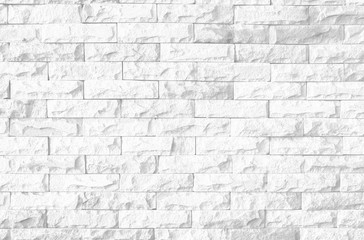 Wall Mural - Abstract Black and White Structural Brick Wall. Panoramic Solid Surface. mosaic split slate stone tile