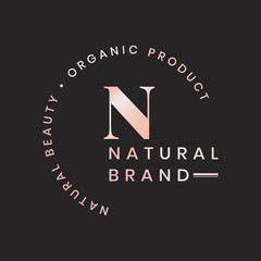 Canvas Print - Organic product logo