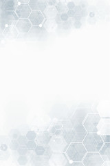 medical background design. geometric abstract background with hexagons.