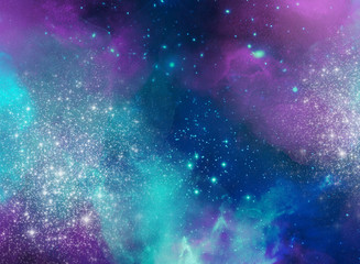 Wall Mural - holi abstract space background