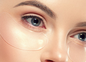 eyes cosmetic mask healthy eye skin woman beauty