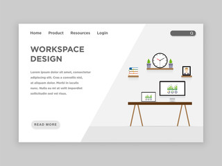 Workspace Design Landing Page