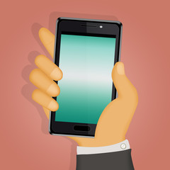 man with cellphone in hand