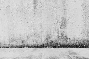  Dirty period of period on white cement or concrete wall texture for background, Empty space.