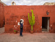 Woman photographs Cactus