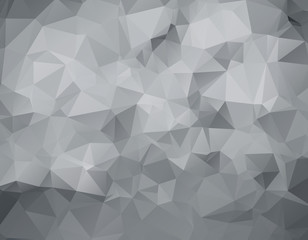 Wall Mural - Gray triangular abstract background. Trendy vector illustration.