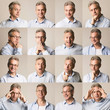 © Prostock-studio - Collection of senior businessman expressing different emotions