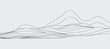 abstract wave curve line concept for wave, mountain, skyline