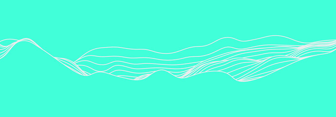 Wall Mural - abstract wave curve line concept for wave, mountain, skyline