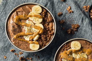 Wall Mural - Homemade Chocolate Smoothie Bowl