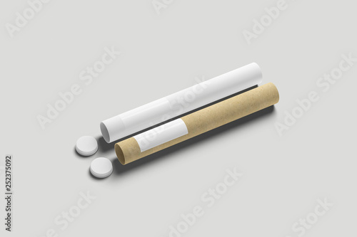 Download Free White Paper Tube And Paper Craft Tin Can Mockup On Soft Gray Background 3d Rendering Buy This Stock Photo And Explore Similar Images At Adobe Stock Adobe Stock PSD Mockups.