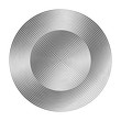 monochrome concentric circles with different width that makes a round shape