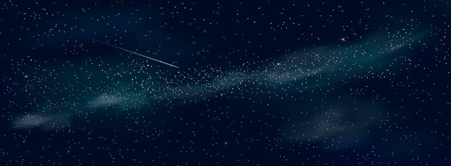 space.the night starry sky. space background. shining stars and nebula