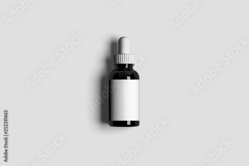 Glass Bottle Mock up container with Dropper Canvas Print