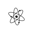 Vector atom icon abstract proton biology DNA