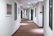 The white Hotels semicircular corridor in UAE