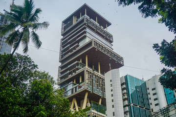 Strange skyscraper in Mumbai, India