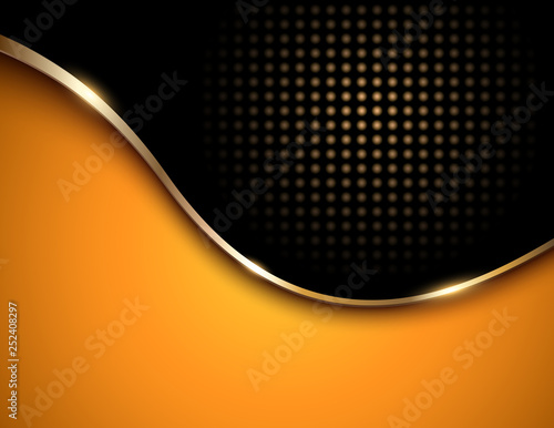 Business background orange and black