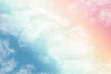 sun and cloud background with a pastel colored