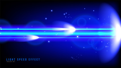 Wall Mural - abstract light speed in vector