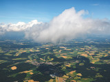 Fototapeta Big Ben - Luftbild Wolken