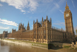 Fototapeta Big Ben - Big Ben and Westminster Bridge in London, UK