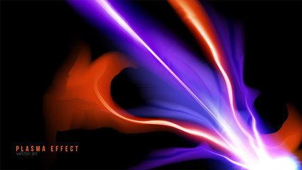 Wall Mural - illustration of plasma beam effect in art brush style. it is suitable for being used as a background
