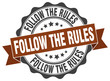 © Aquir - follow the rules stamp. sign. seal