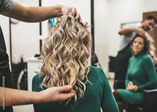 Beautiful Hairstyle Of Mature Woman After Dying Hair And Making