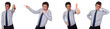 © Elnur - Collage with young businessman on white