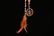 Dreamcatcher Native American Spiritual Symbol on Black BG