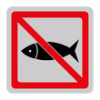 Angeln verboten - Schild - Piktogramm - rot schwarz grau