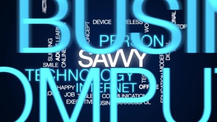 Sticker - Savvy animated word cloud. Kinetic typography.