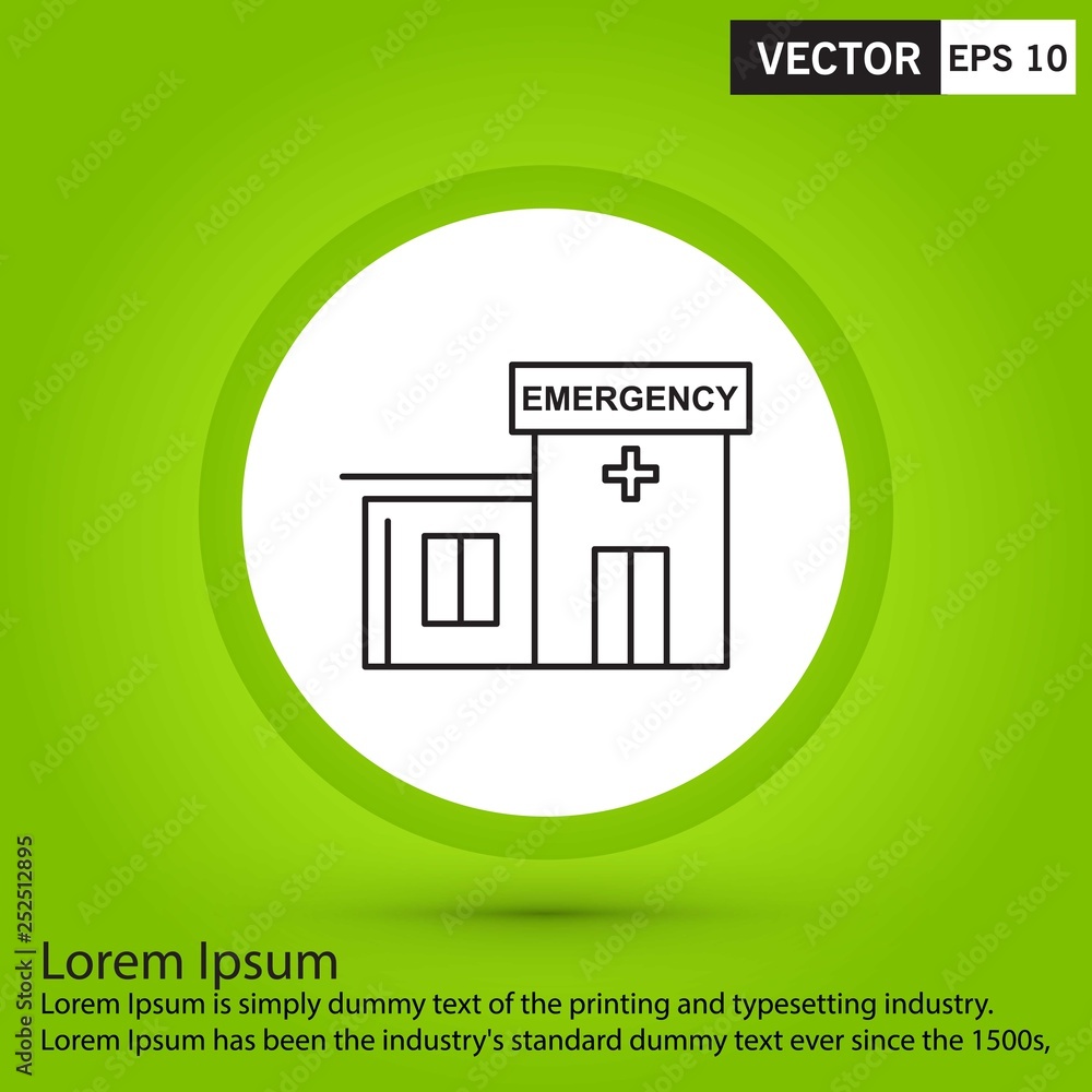 Vector emergency icon Stock Vector | Adobe Stock