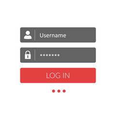 Poster - Register page design. Login form account user password identity web log screen security profile privacy appinterface, user profile, concept access – vector