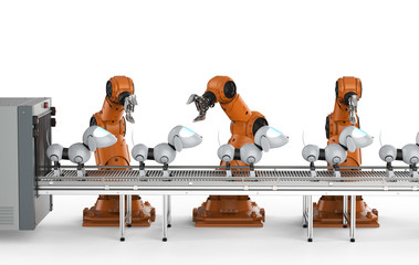 Dog robot production line