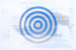 Blue Circle Target Abstract Modern Art Tone Texture Art Background Pattern Design Graphic