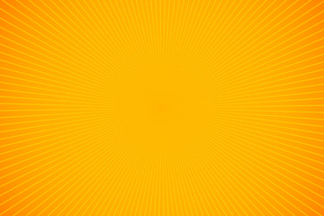 Bright orange and yellow rays vector background